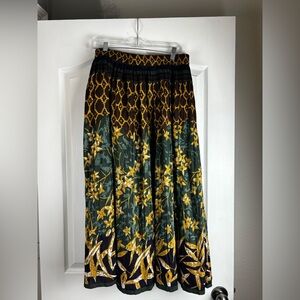 Vintage La Cera 100% Cotton Boho Maxi Skirt Size M.